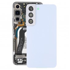 Для Samsung Galaxy S22 5G SM-S901B Задня акумуляторна кришка з кришкою об'єктива камери (біла)