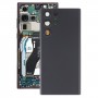 עבור Samsung Galaxy S22 Ultra 5G SM-S908B סוללה כיסוי אחורי עם כיסוי עדשת מצלמה (שחור)