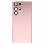 За Samsung Galaxy S22 Ultra 5G SM-S908B BATTOR BAIR COVER с капак на обектива на камерата (розово)
