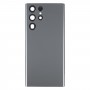 För Samsung Galaxy S22 Ultra 5G SM-S908B Batteriets bakåtlock med kameralinsskydd (grå)