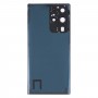 For Samsung Galaxy S22 Ultra 5G SM-S908B Battery Back Cover with Camera Lens Cover (Blue)