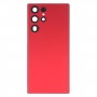 For Samsung Galaxy S22 Ultra 5G SM-S908B Battery Back Cover with Camera Lens Cover (Red)
