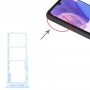 Pour Samsung Galaxy A23 SM-A235, plateau de carte SIM d'origine + plateau de carte SIM + Micro SD Card Tray (bleu)