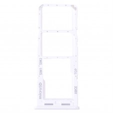 Pour Samsung Galaxy A23 SM-A235, plateau de carte SIM d'origine + plateau de carte SIM + plateau de carte Micro SD (blanc)
