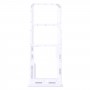 Pour Samsung Galaxy A23 SM-A235, plateau de carte SIM d'origine + plateau de carte SIM + plateau de carte Micro SD (blanc)