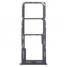 Pour Samsung Galaxy A13 SM-A135, plateau de carte SIM d'origine + plateau de carte SIM + Micro SD Card Tray (noir)