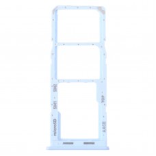 For Samsung Galaxy A13 SM-A135 Original SIM Card Tray + SIM Card Tray + Micro SD Card Tray (Blue)