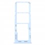 Pour Samsung Galaxy A13 SM-A135, plateau de carte SIM d'origine + plateau de carte SIM + Micro SD Card Tray (bleu)