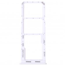 För Samsung Galaxy A13 SM-A135 Original SIM-kortfack + SIM-kortfack + Micro SD Card Tray (White)