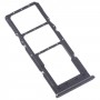 For Samsung Galaxy M23 SM-M236B Original SIM Card Tray + SIM Card Tray + Micro SD Card Tray (Black)