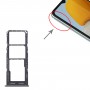 עבור Samsung Galaxy M23 SM-M236B מגש כרטיס SIM מקורי + מגש כרטיס SIM + מגש כרטיס מיקרו SD (שחור)