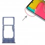 עבור Samsung Galaxy M53 SM-M536B מגש כרטיס SIM מקורי + מגש כרטיס מיקרו SD (כחול)