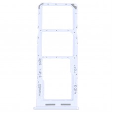For Samsung Galaxy A04s SM-A047F Original SIM Card Tray + SIM Card Tray + Micro SD Card Tray (White)