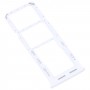 Pour Samsung Galaxy A04S SM-A047F, plateau de carte SIM d'origine + plateau de carte SIM + Micro SD Card Tray (blanc)
