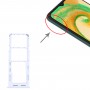 Per Samsung Galaxy A04S SM-A047F VASCHIO SIM originale + vassoio scheda SIM + vassoio per schede micro SD (bianco)