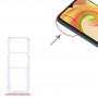 Pour Samsung Galaxy A04 SM-A045F, plateau de carte SIM d'origine + plateau de carte SIM + Micro SD Card Tray (rose)