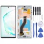 OLED LCD Screen For Samsung Galaxy Note10 SM-N970 Digitizer Full Assembly with Frame, Not Supporting Fingerprint Identification (Silver)