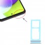 За Samsung Galaxy A72 SM-A725 SIM карта тава + табла за SIM карта / Micro SD карта (синя)