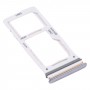 For Samsung Galaxy A72 SM-A725 SIM Card Tray + SIM Card Tray / Micro SD Card Tray (Silver)