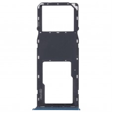 Für Samsung Galaxy A03S SM-A037U Original SIM-Kartenschale + Micro SD-Kartenschale (blau)