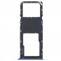 Pour Samsung Galaxy A03S SM-A037U, plateau de carte SIM d'origine + plateau de carte Micro SD (bleu)