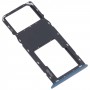 За Samsung Galaxy A03S SM-A037U Оригинална табла за SIM карта + Micro SD карта (синя)
