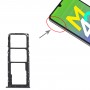 Samsung Galaxy M42 5G SM-A436B Original SIM-korttilaatikko + SIM-korttitarra + Micro SD -korttilokero (musta)