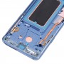 Schermo LCD super AMOLED originale per Galaxy S9 / G960F / DS / G960U / G960W / G9600 Digitalizzatore Assemblaggio completo con telaio (blu)