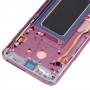 Galaxy S9 / G960F / DS / G960U / G960W / G9600デジタイザーフルアセンブリ付きフレーム（紫）のオリジナルスーパーAMOLED LCDスクリーン