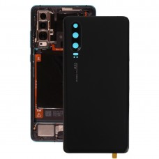 Tapa trasera de la batería con lente de cámara para Huawei P30 (negro)