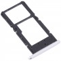 Bac de carte SIM + plateau de carte micro SD pour Samsung Galaxy Tab A7 Lite SM-T225 (Silver)