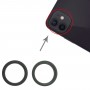 2 pcs Camera trasera Lente de vidrio Metal Outside Protector Anillo de aro para iPhone 13 (verde)