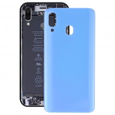 För Galaxy A20 SM-A205F/DS Battery Back Cover (Blue)