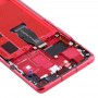 华为Nova的原始OLED LCD屏幕7 Pro 5G数字化器完整组件（红色）