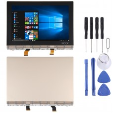 Pantalla LCD OEM para Lenovo Yoga Book YB1-X91 YB1-X91L YB1-X91F Digitizador Conjunto con marco (oro)