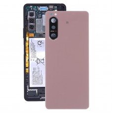 Batterie zurück -Abdeckung mit Kameraobjektivabdeckung für Sony Xperia 5 II (Pink)