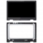 FHD 1920 x 1080 40 nasta P58F001 OEM LCD -näyttö Dell Inspironille 15 5568 5578 Digitoija Koko kokoonpano kehyksellä （musta)
