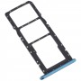 Para ZTE Blade V40 Vita Sim Tard Bany + SIM Card Banny + Micro SD Tarjeta Bandeja (azul)