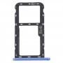 For ZTE Blade A52 SIM Card Tray + SIM Card Tray / Micro SD Card Tray (Blue)