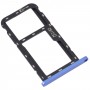 Para ZTE Blade A52 SIM Tard Bannel + SIM Card Banny / Micro SD Tarjeta Bandeja (azul)