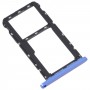 Per il vassoio della scheda SIM A52 ZTE Blade A52 / vassoio per schede Micro SD (blu)