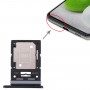 För Samsung Galaxy A53 5G SM-A536B Original SIM-kortfack + SIM-kortfack / Micro SD-kortfack (svart)