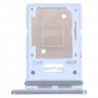 För Samsung Galaxy A53 5G SM-A536B Original SIM-kortfack + SIM-kortfack / Micro SD-kortfack (blå)
