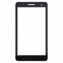 Para Huawei MediaPad T1 7.0 T1-701 Lente de vidrio exterior de pantalla delantera (negro)