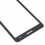 Para Huawei MediaPad T1 7.0 T1-701 Lente de vidrio exterior de pantalla delantera (negro)