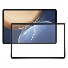Para Honor Tablet V7 Pro BRT-W09 Lente de vidrio exterior de pantalla frontal (negro)