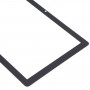 Para Honor Pad X6 AGR-W09 AGR-WL09 Lente de vidrio exterior de pantalla frontal (negro)