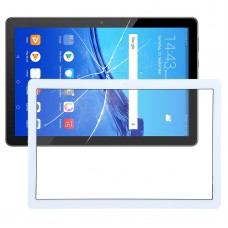 Huawei MediaPad T5 AGS2-W09 AGS2-W19 WiFi esiklaas Outer Klaasist lääts (valge)