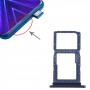 SIM Card Tray + SIM Card Tray / Micro SD Card Tray for Honor 9X (Blue)