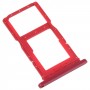 SIM Card Tray + SIM Card Tray / Micro SD Card Tray for Honor 9X (Red)